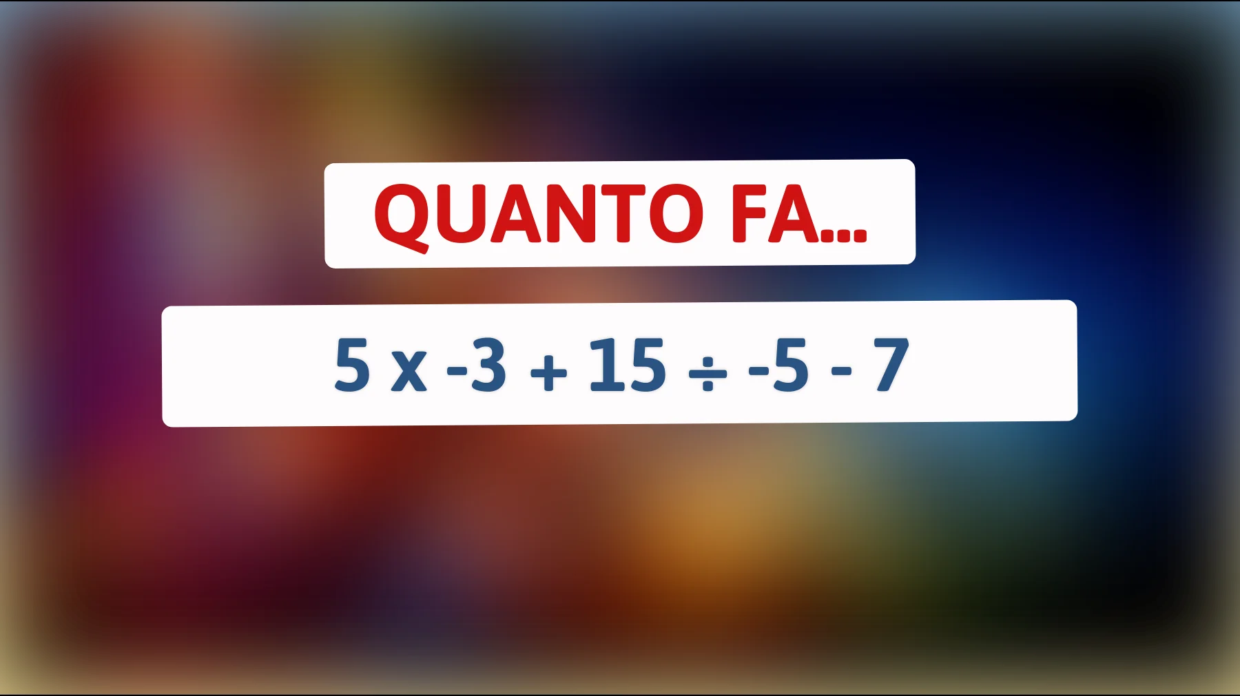 "Sfideresti Einstein? Risolvi questo enigma matematico per veri geni!""