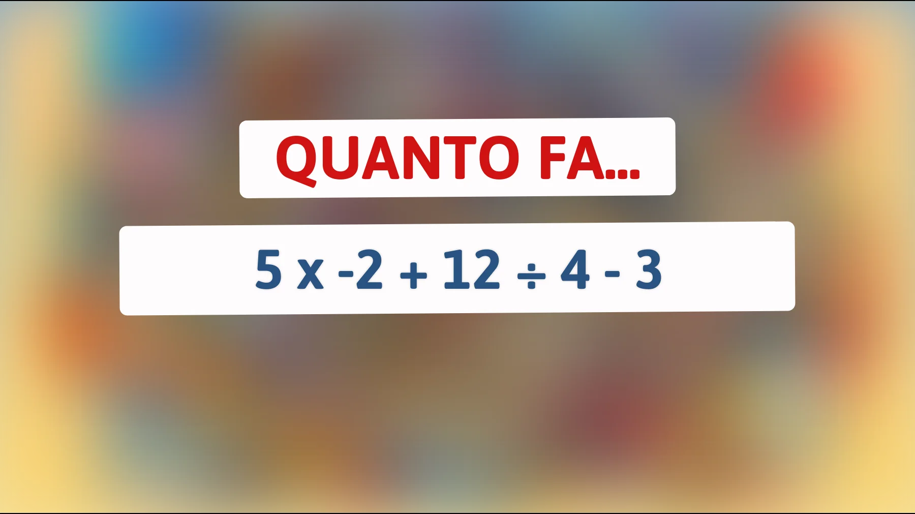"Solo il 1% riesce a risolvere questo enigma matematico: scopri se sei tra i geni della matematica!""