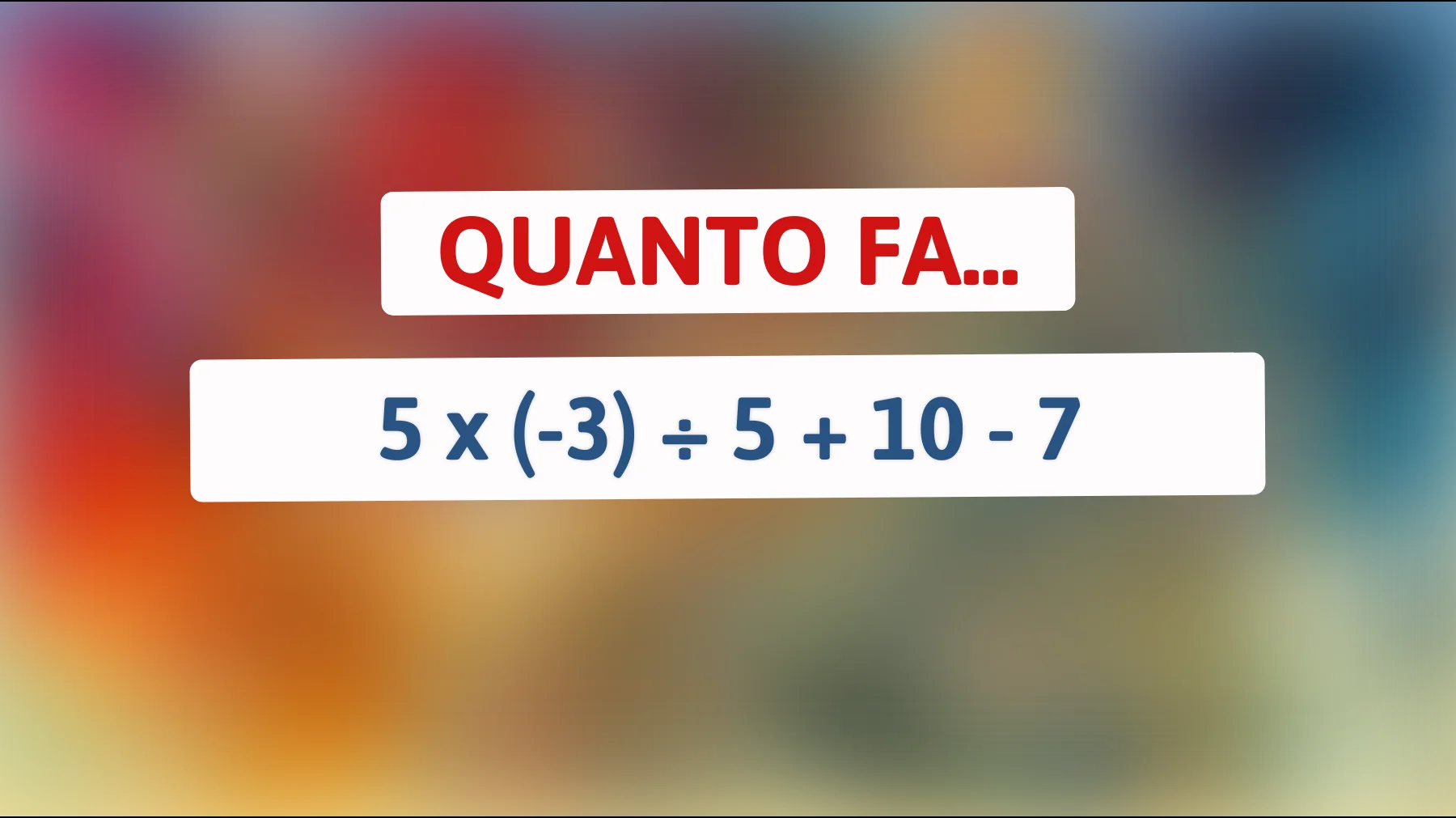 "Svela il Mistero: Solo le Menti più Brillanti Riescono a Risolvere questo Calcolo!""