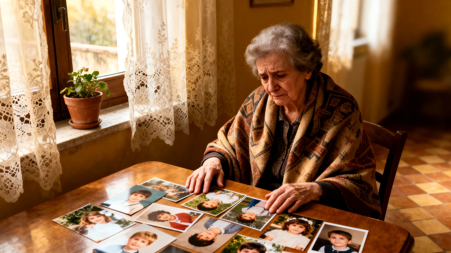 Nonna che si sente in colpa per non riuscire a trascorrere abbastanza tempo con i nipoti piccoli a causa di impegni personali o limitazioni fisiche, temendo di non essere una figura presente e significativa nella loro crescita"