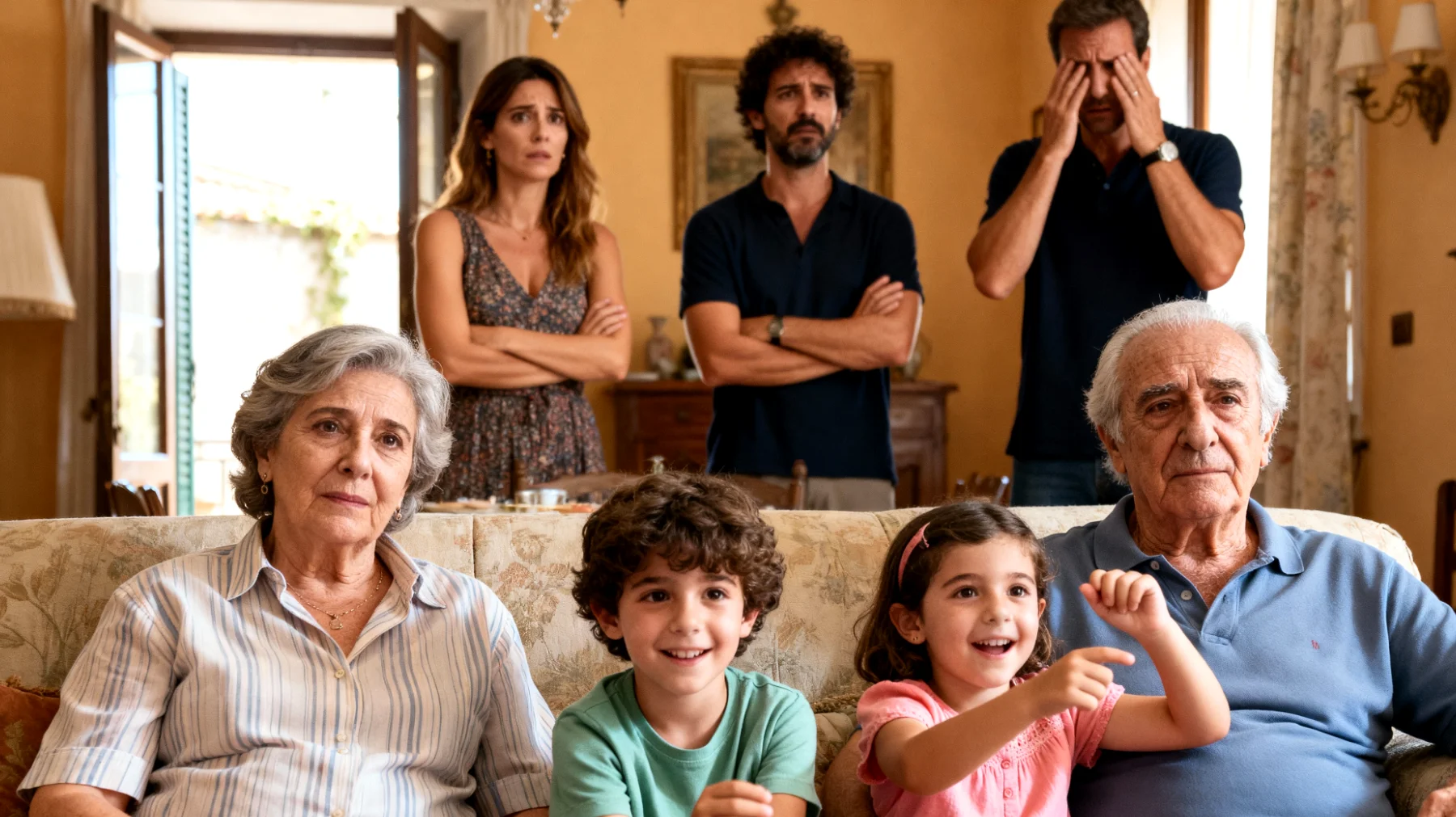 I nonni faticano a far rispettare le regole e i limiti ai nipoti bambini, creando tensioni con i genitori e confusione educativa nei piccoli"